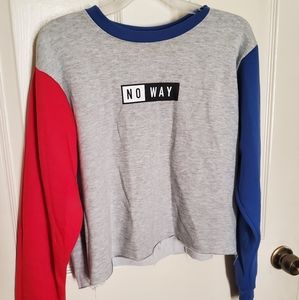 Semi Crop Top Pullover